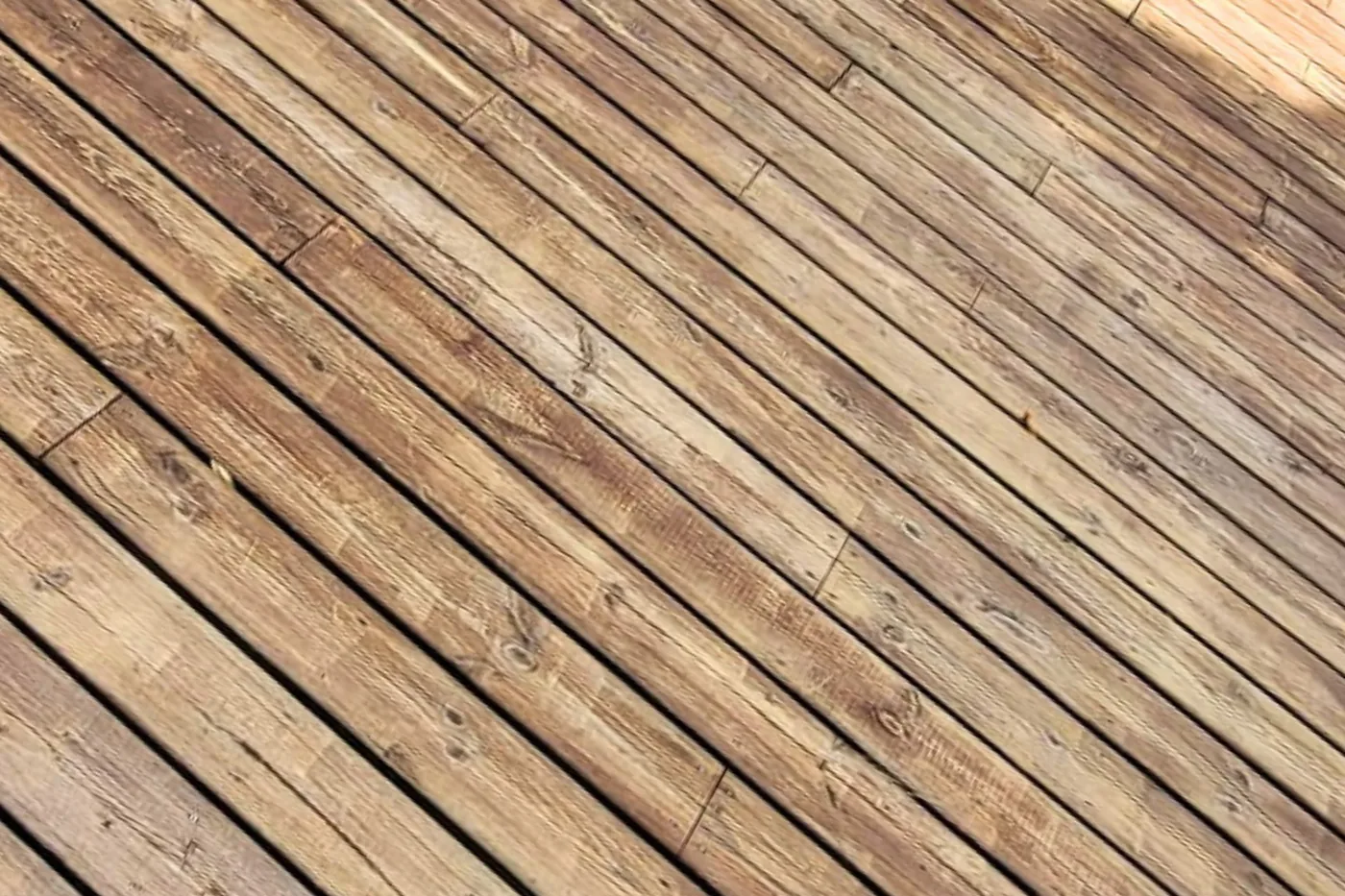 Terrasse pendant le séchage